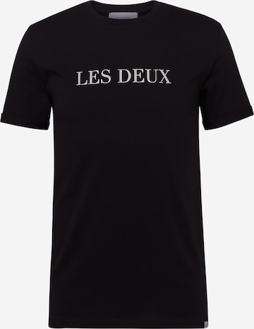 Tricou de la Les Deux pe negru: față