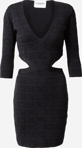 ICEBERG Dress 'ABITO MAGLIA' in Black: front