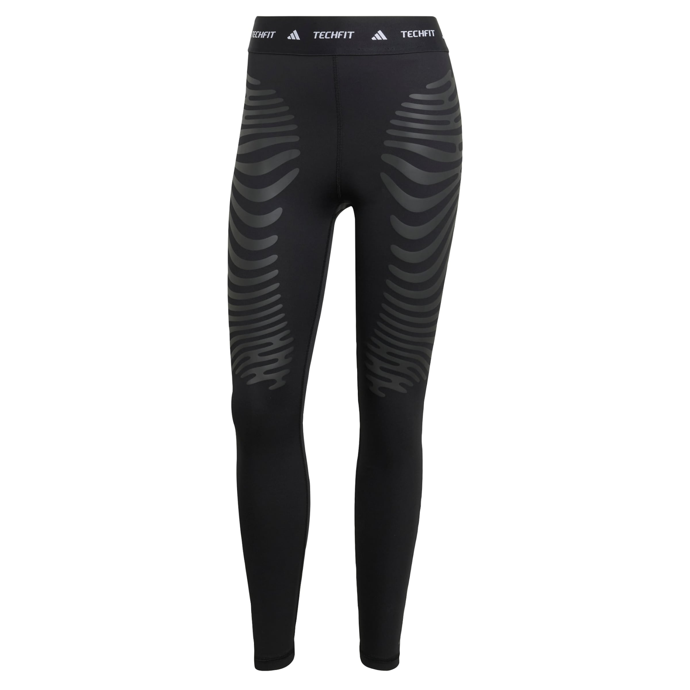 Skinny Pantalon de sport 'Techfit Control X Rheon 7/8' ADIDAS PERFORMANCE en noir : devant