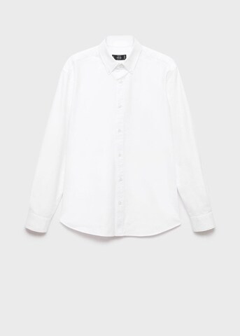 MANGO MAN Regular fit Button Up Shirt 'Oxford' in White