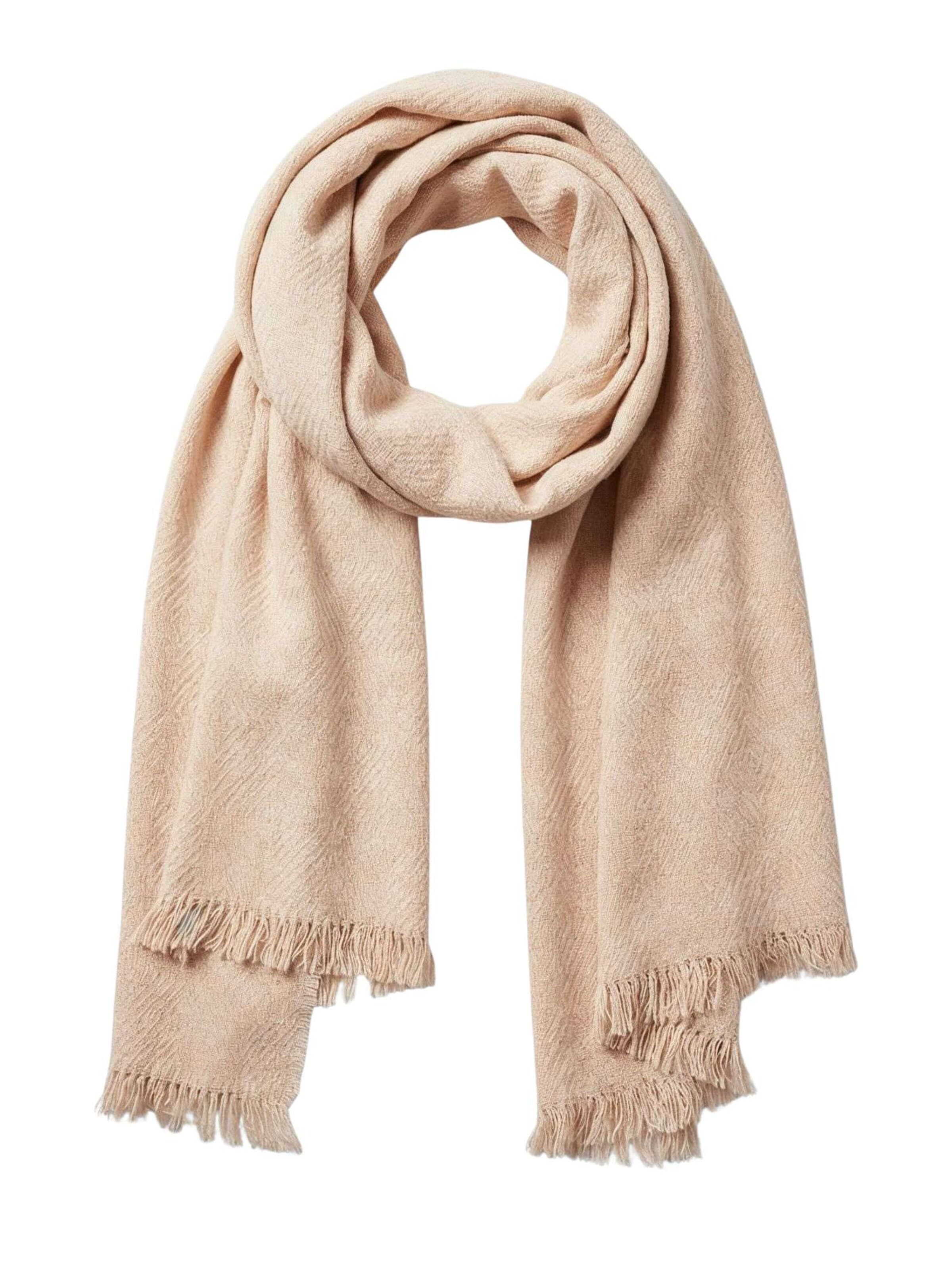 Écharpe Deeluxe en beige : devant