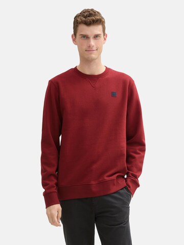 TOM TAILOR Sweatshirt in Red: front
