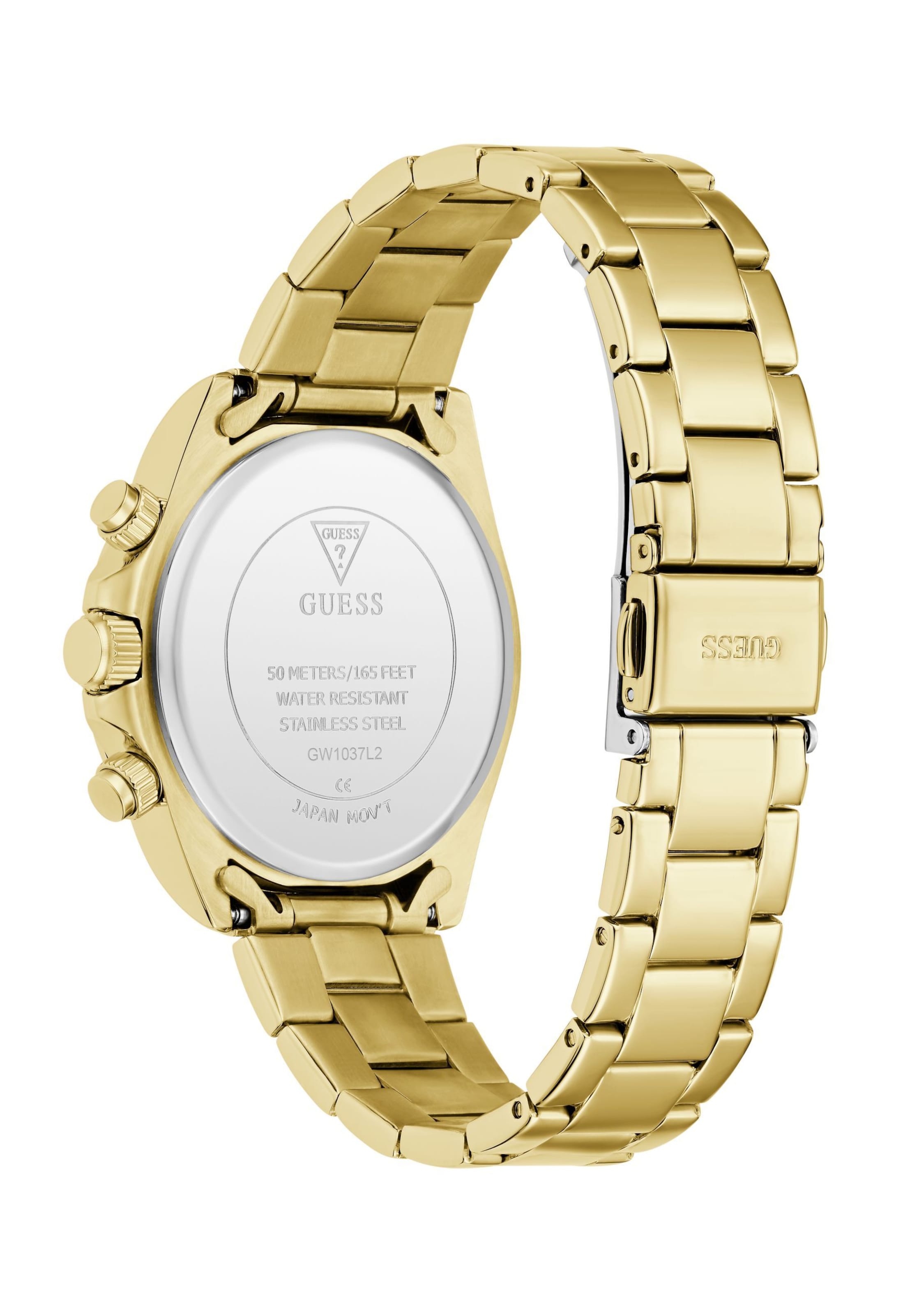 GUESS Analogt ur 'Victoria' i guld