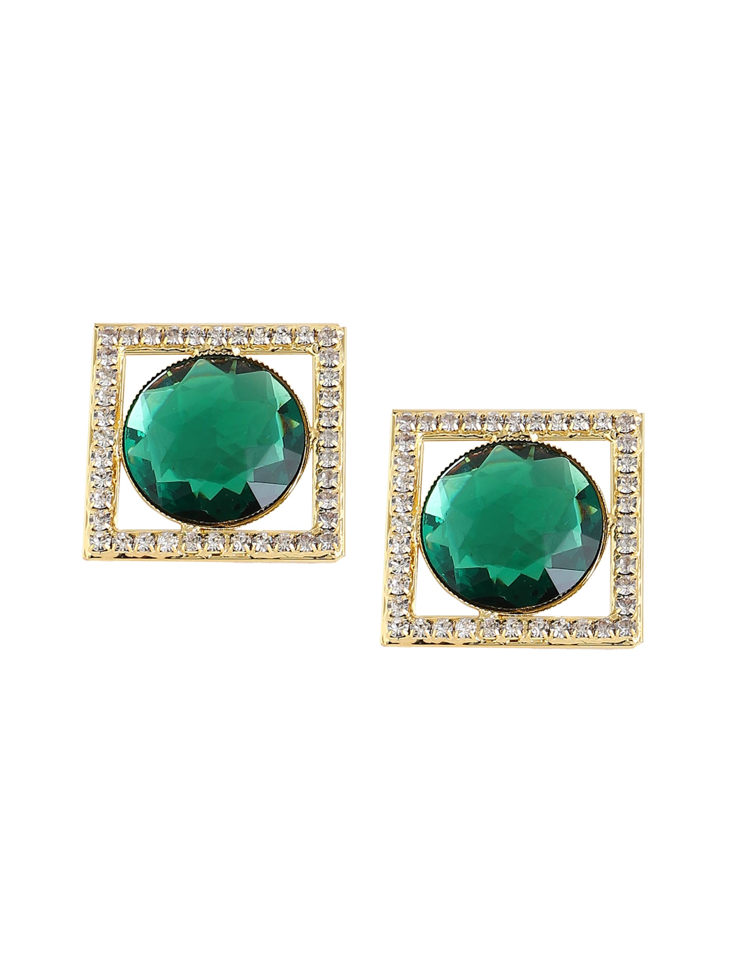 SOHI Earrings ' Debbi ' in Green: front
