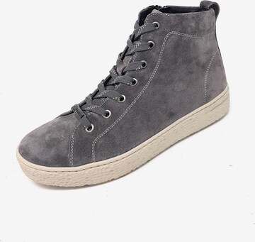 Hartjes Lace-Up Ankle Boots in Grey: front