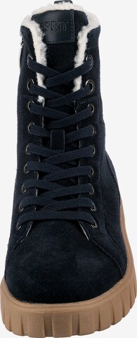 ESPRIT Lace-Up Ankle Boots in Blue