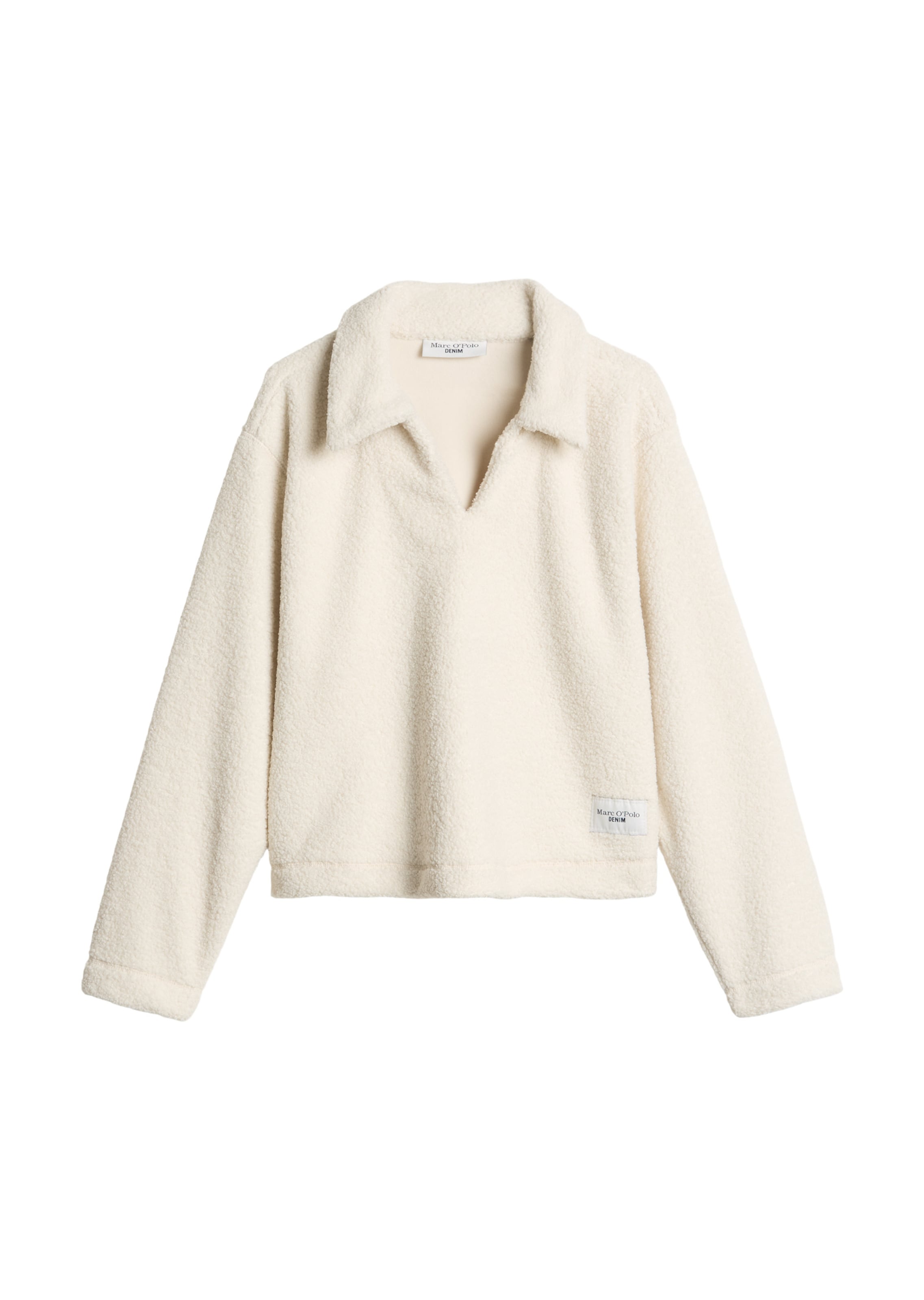 Sweat-shirt Marc O'Polo DENIM en blanc : devant