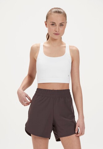 Athlecia - Bustier Sujetador deportivo 'Jennie' en blanco: frente