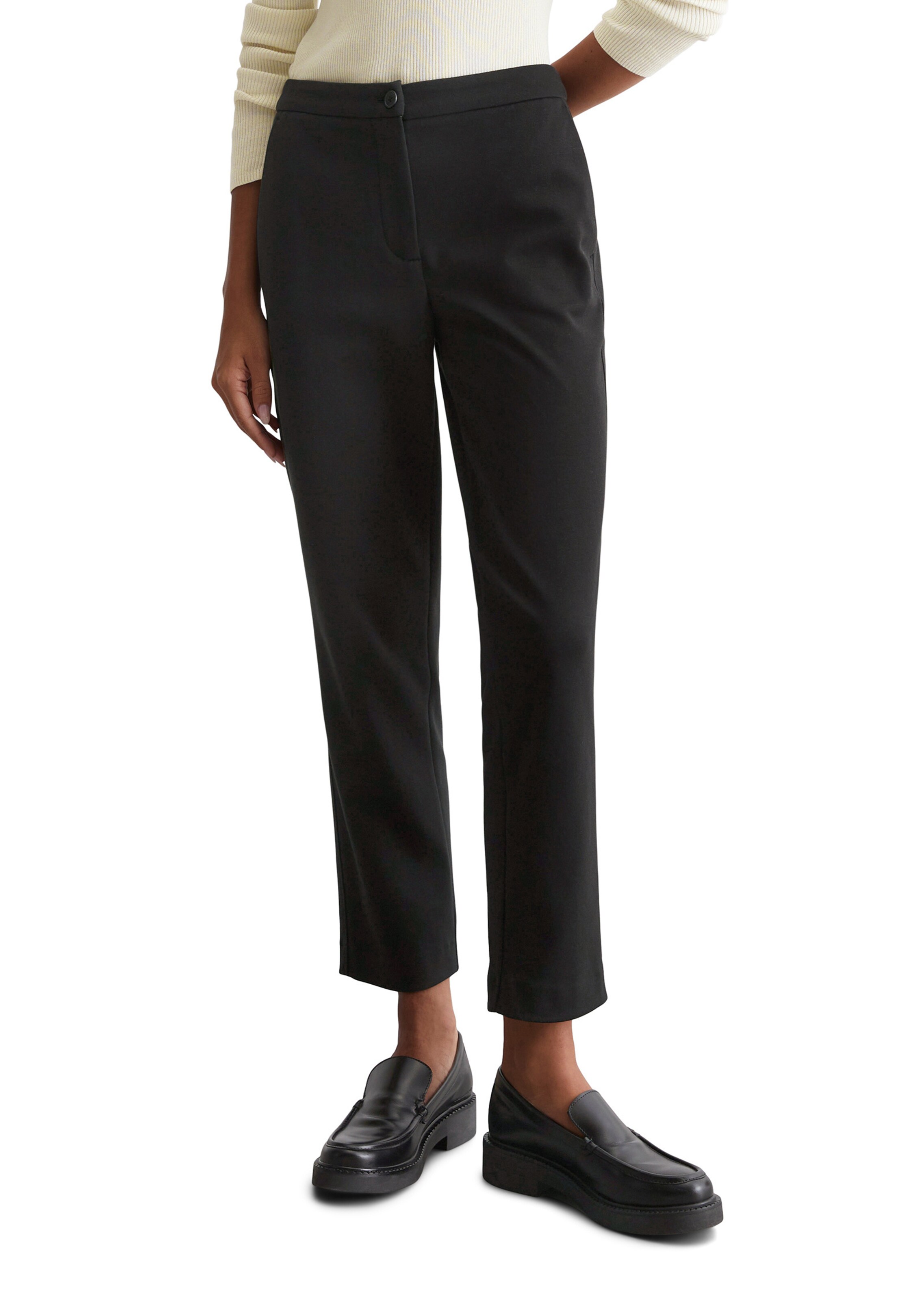 juoda Marc O'Polo Standartinis Kelnės: priekis