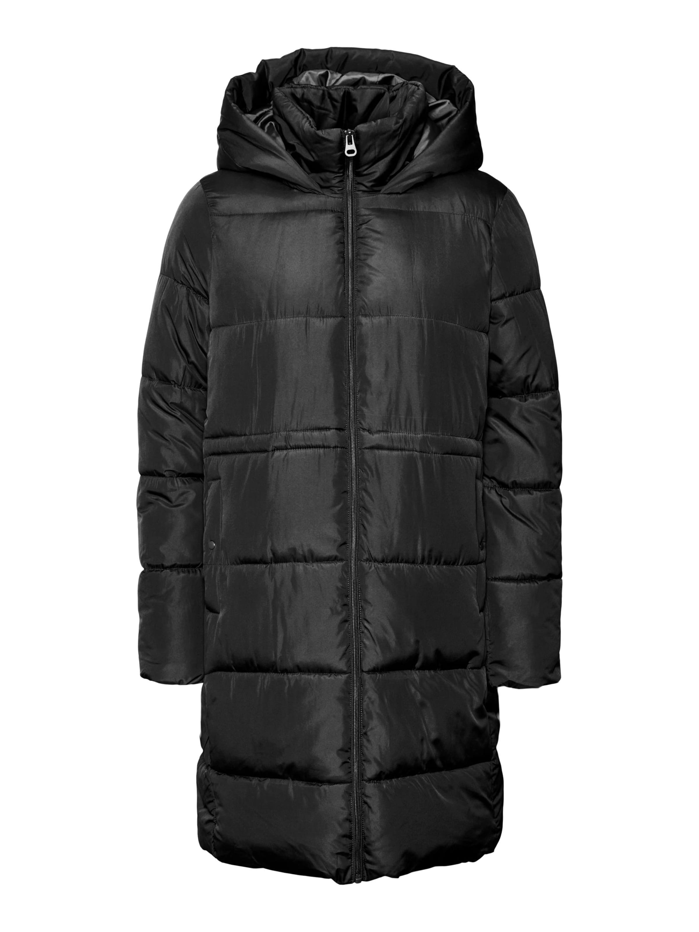 melns VERO MODA Ziemas mētelis: no priekšpuses