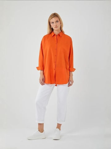 Camicia da donna di MixRay in arancione