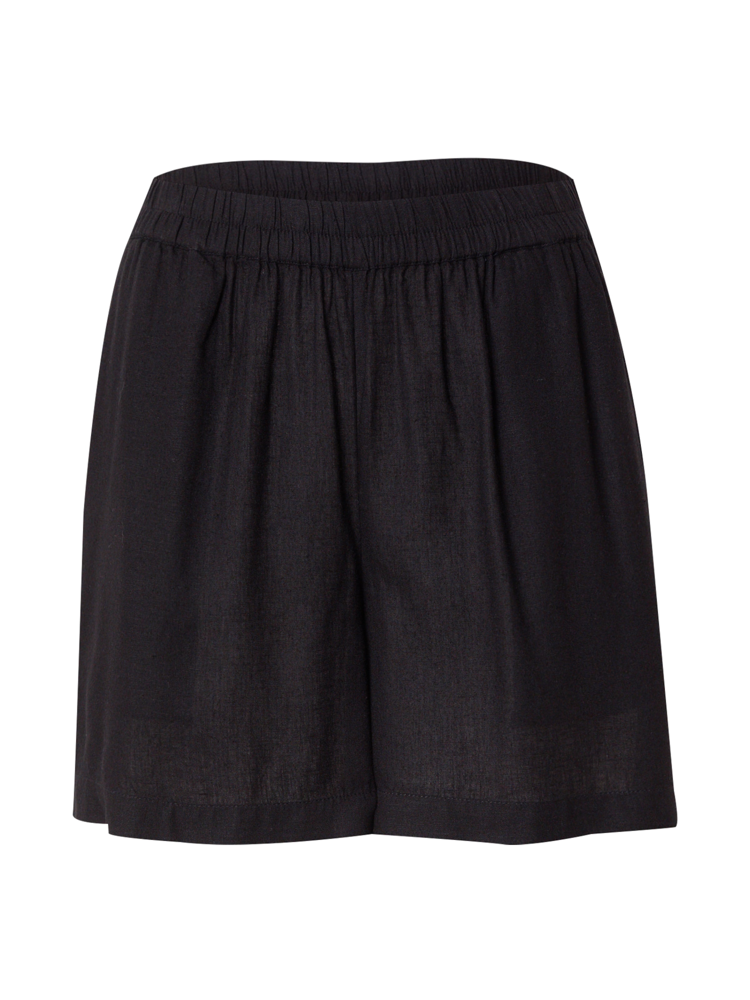 PIECES Voľný strih Nohavice 'PCPia' - Čierna: predná strana