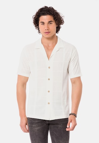 Redbridge Regular fit Button Up Shirt 'Wrexham' in White: front
