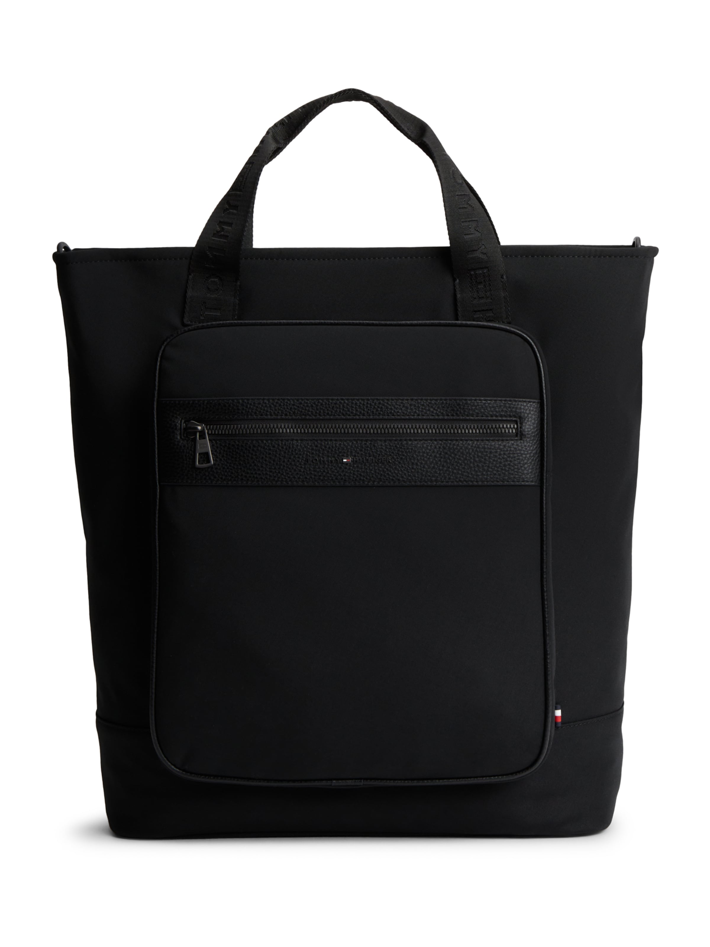 melns TOMMY HILFIGER "Shopper" tipa soma 'REPREVE': no priekšpuses