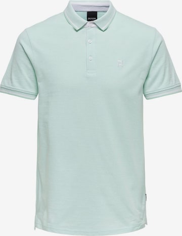 Only & Sons T-shirt 'FLETCHER' i blå: framsida