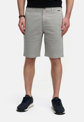 INDICODE JEANS Regular Pants 'Bjerre' in Grey: front