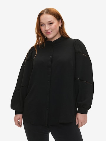 Zizzi - Blusa 'Efikka' em preto: frente