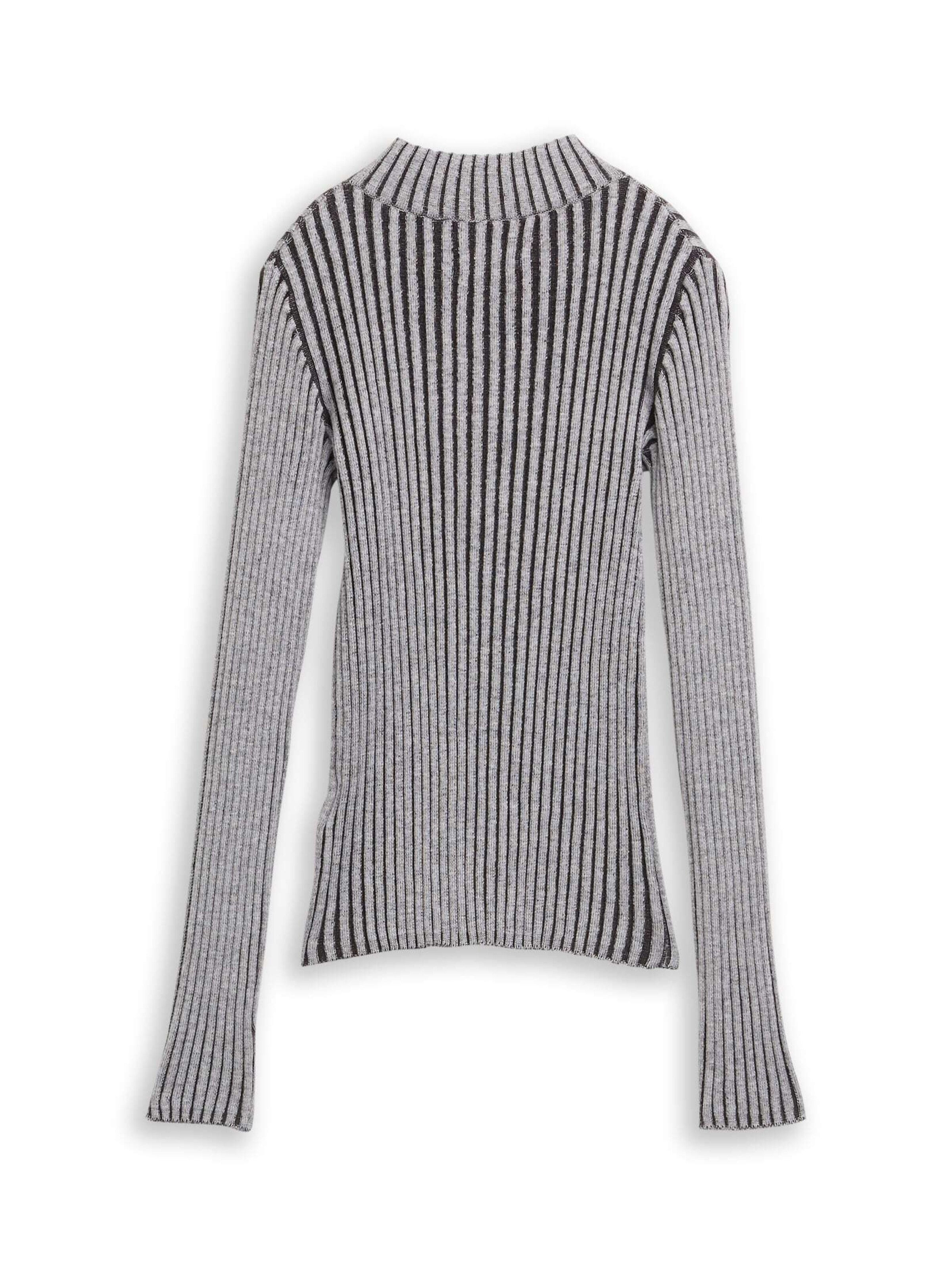 TOM TAILOR Knit cardigan in Grey