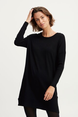 Fransa Sweater 'BLUME' in Black: front