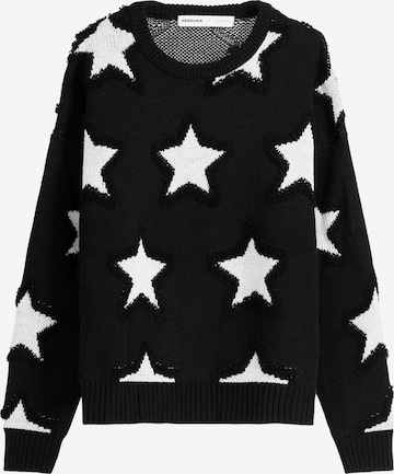 Pull-over Bershka en noir : devant