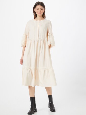 Riani Shirt Dress in Beige: front