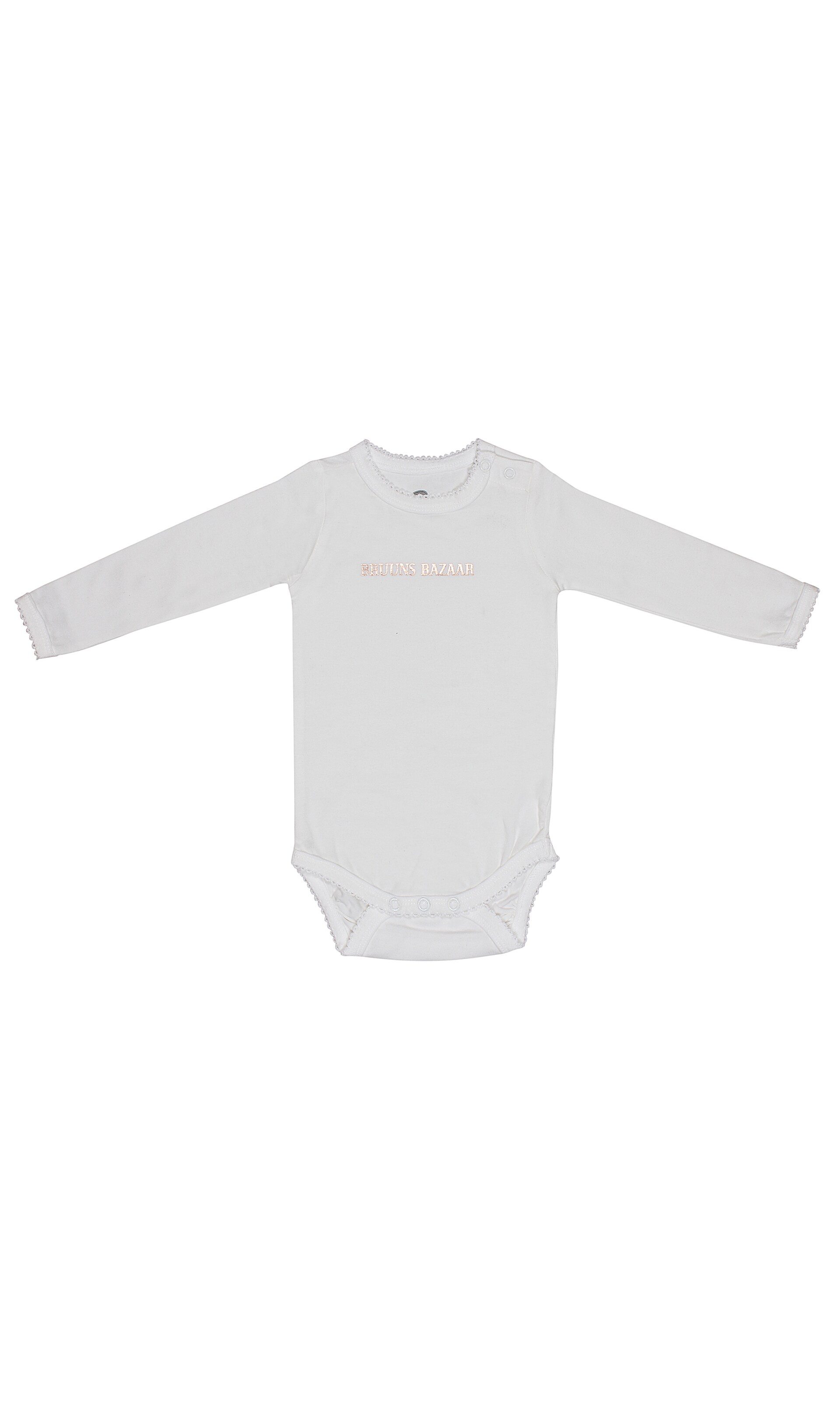 Tutina / body per bambino 'Ida Sofie' di Bruuns Bazaar Kids in bianco: frontale