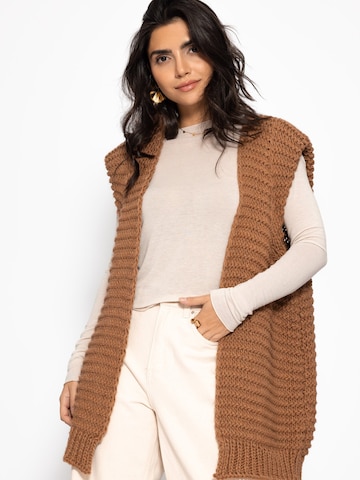 SASSYCLASSY Weste‌‌‌ in Beige: Vorderseite