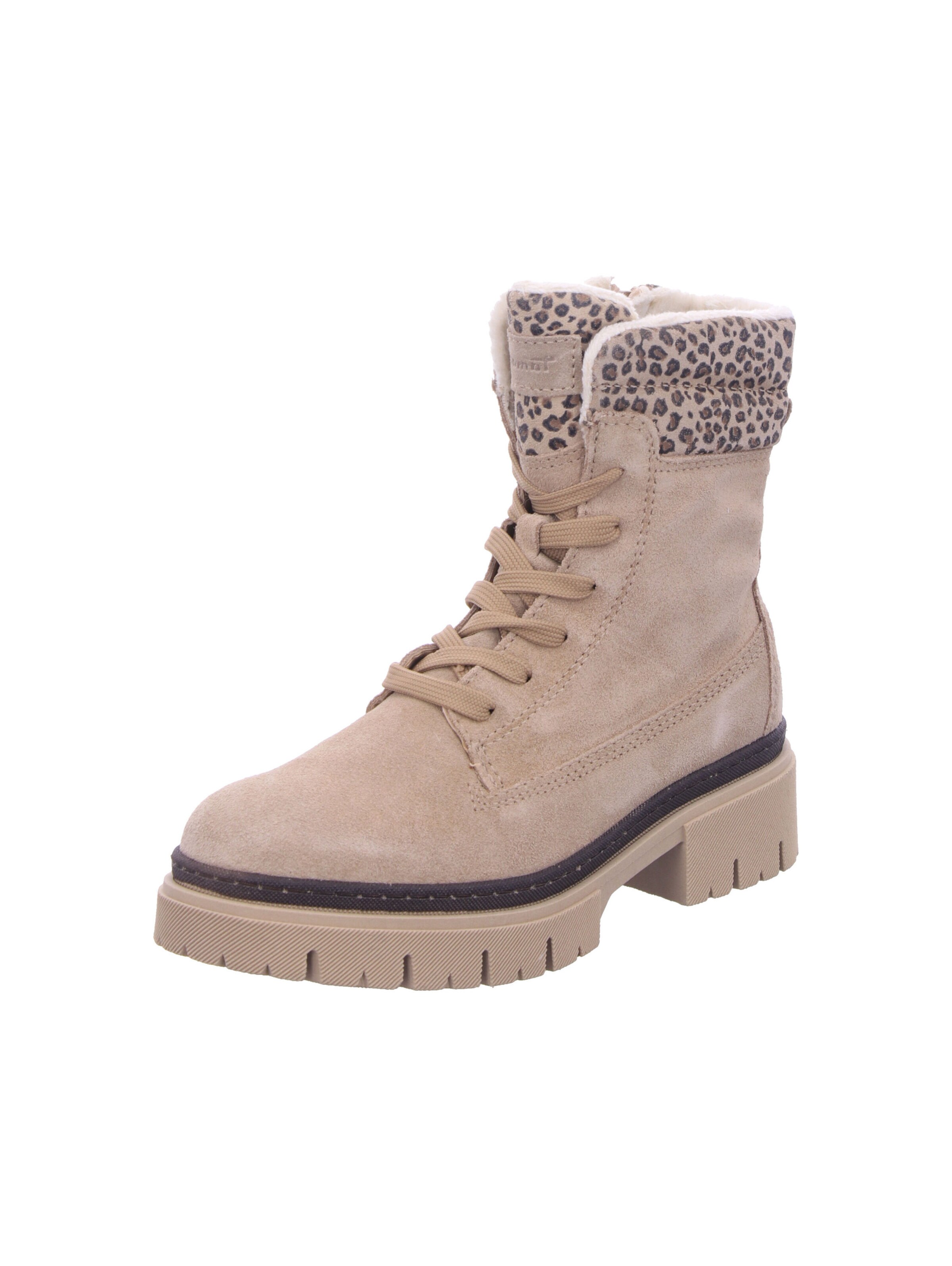 Tamaris Schnürstiefelette in Beige: Vorderseite