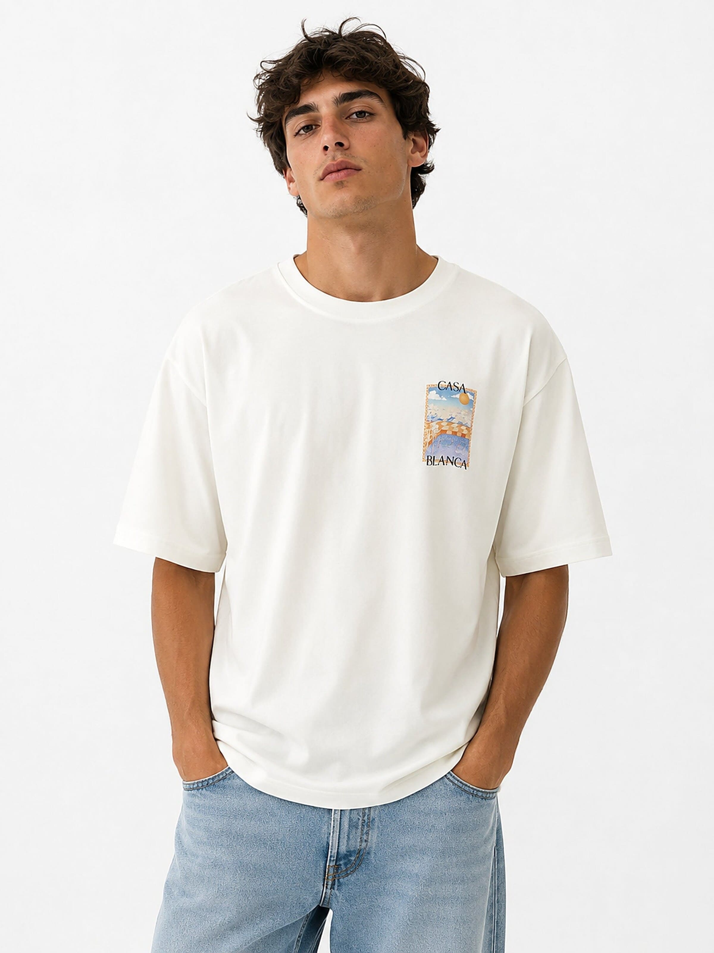 Casablanca Shirt in Zwart: voorkant