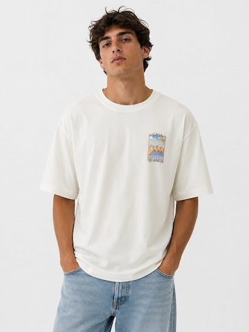 T-Shirt Casablanca en noir : devant