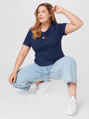 Tommy Jeans Curve - Camiseta en azul