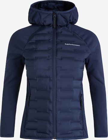 Veste outdoor PEAK PERFORMANCE en bleu : devant