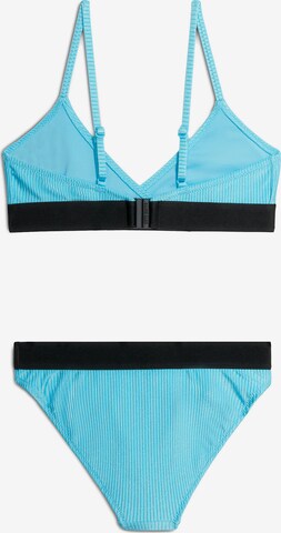 Calvin Klein Swimwear Triangel Bikini in Blauw