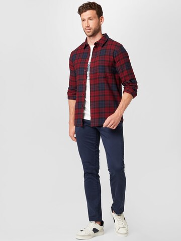 ABOUT YOU Regular fit Button Up Shirt 'Pepe' in Red