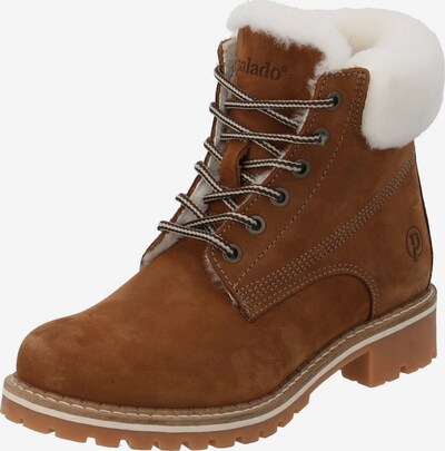 Palado Lace-up bootie 'Sudhim' in 37 in Cream / Brown, Item view
