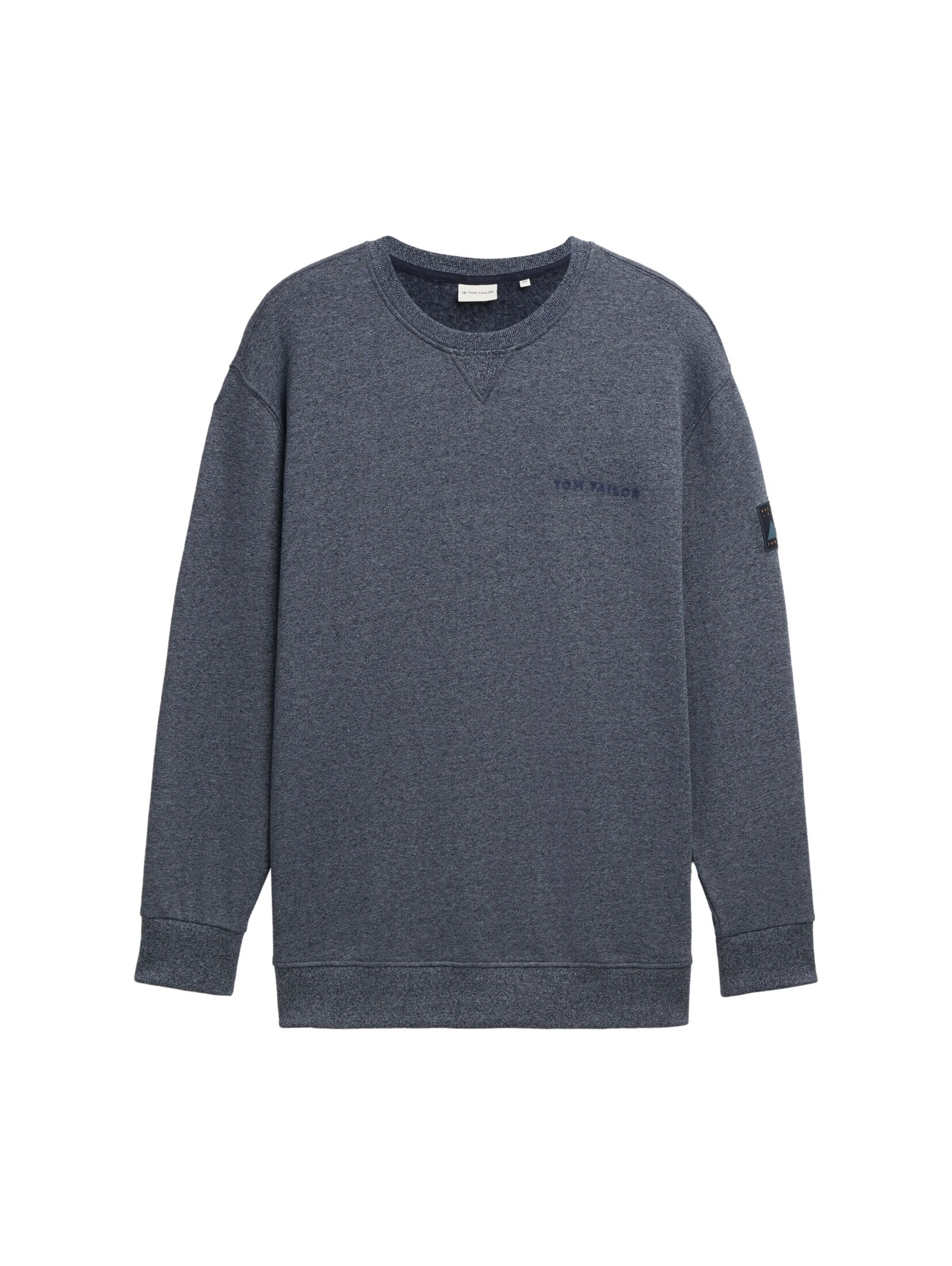TOM TAILOR Men + Sweatshirt in Blue: front