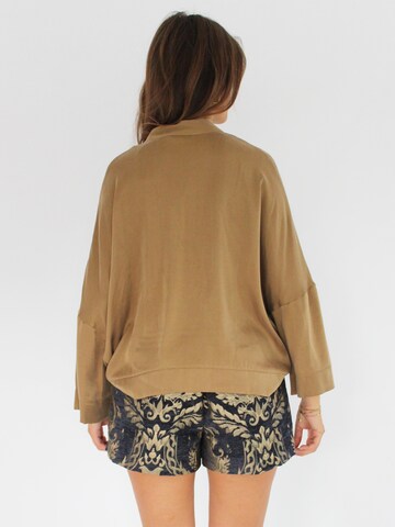 Honnête Atelier Blouse 'Chantelle' in Bruin