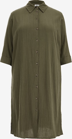 Robe-chemise WE Fashion en vert : devant