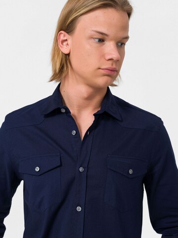 By Diess Collection Regular fit Риза в синьо