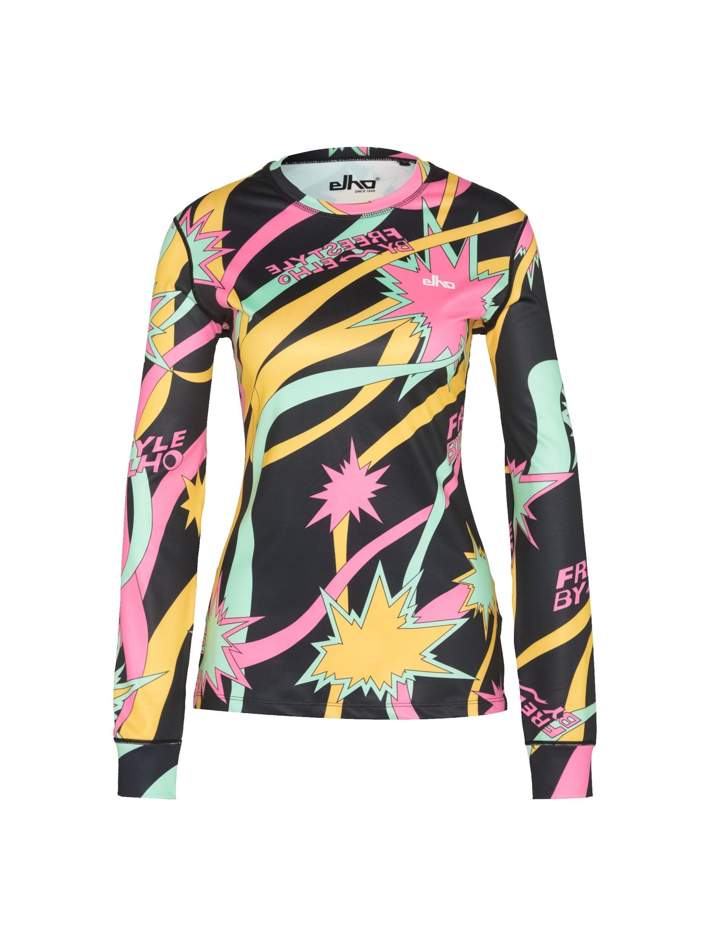 T-shirt fonctionnel elho en noir : devant