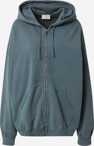 A LOT LESS Sweat jacket 'Merle' in Blue: front