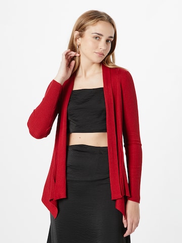 ESPRIT Knit cardigan in Red: front
