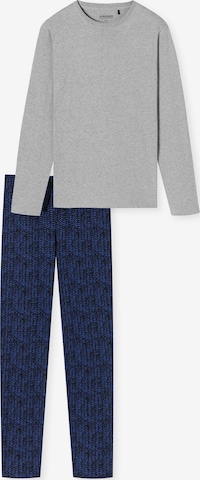 SCHIESSER Long Pajamas ' Casual Nightwear ' in Blue: front