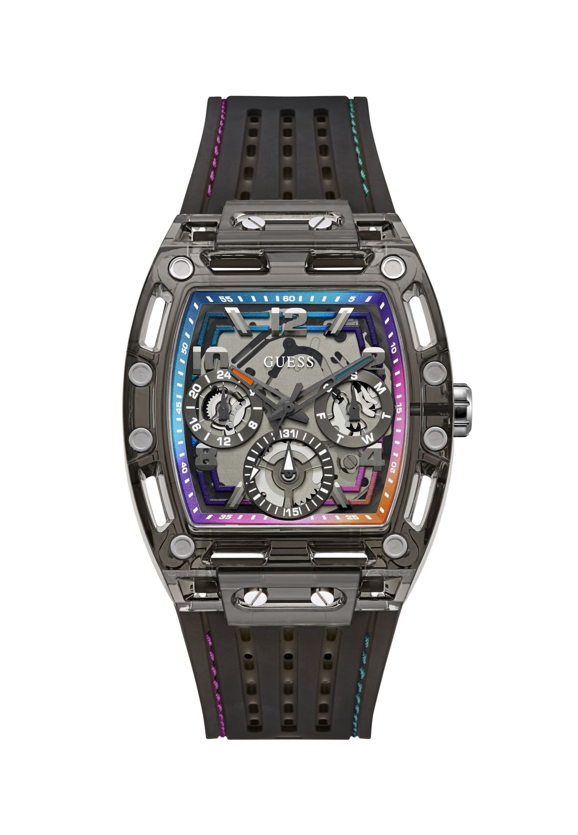 GUESS Analog watch ' PHOENIX ' in Black: front