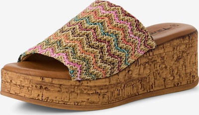 Tamaris Natikače s potpeticom u pastelno žuta / maslinasta / koraljna / svijetloroza, Pregled proizvoda