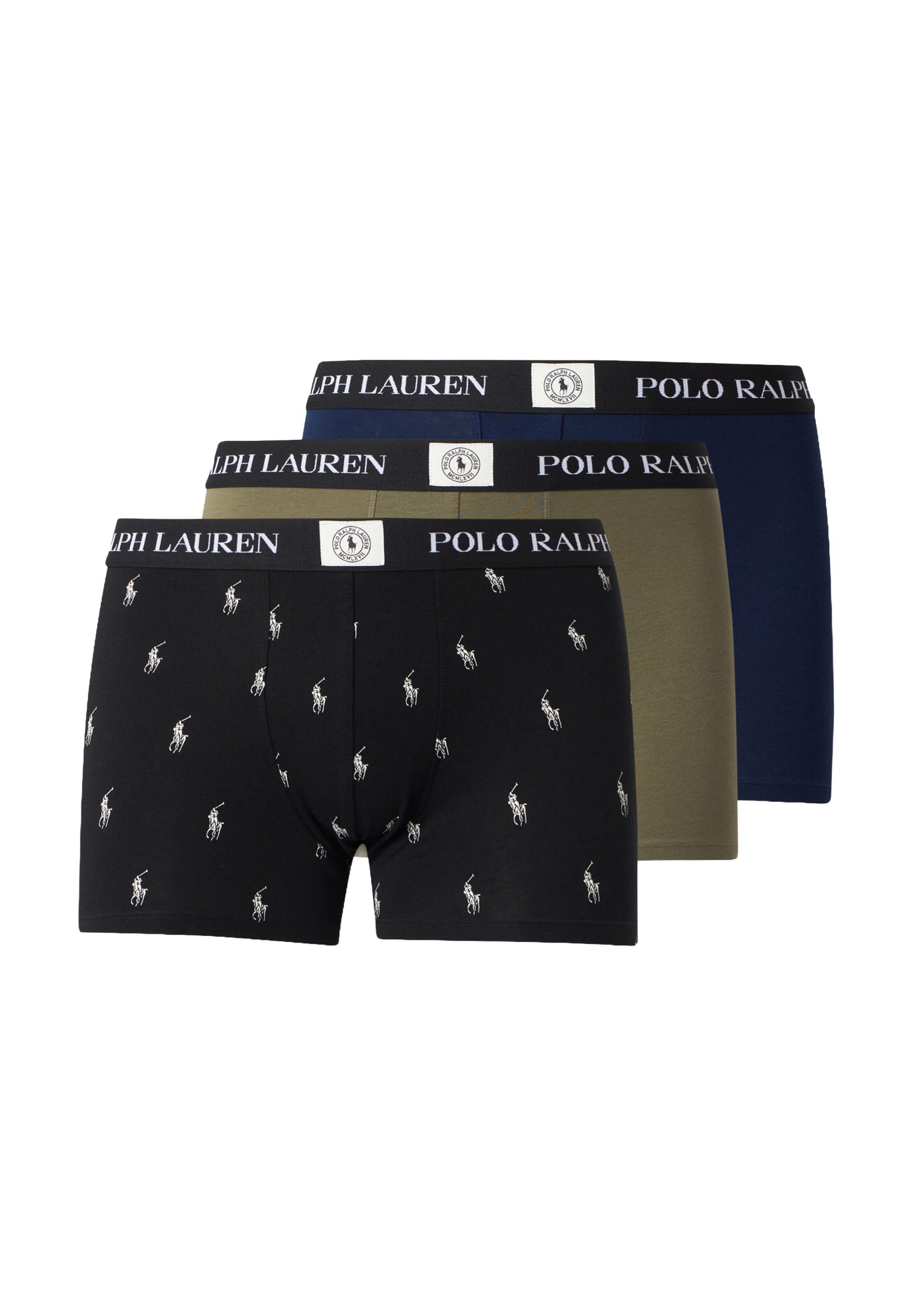 Polo Ralph Lauren Boxers en S en bleu marine / vert / noir / blanc, Vue avec produit