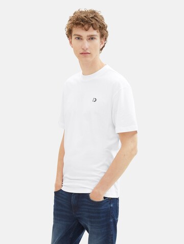 TOM TAILOR DENIM T-Shirt in Weiß