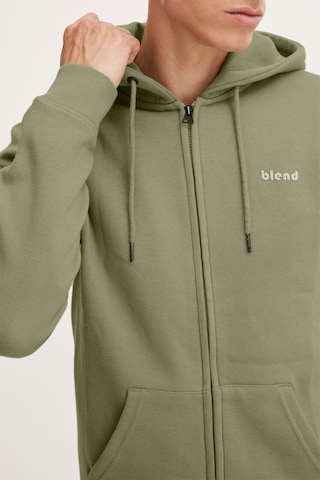 BLEND Zip-Up Hoodie in Green