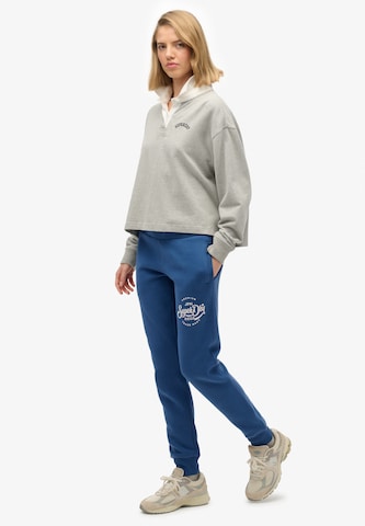 Effilé Pantalon Superdry en bleu