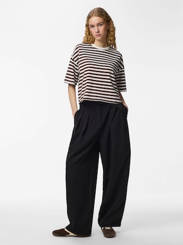 T-shirt PIECES en marron